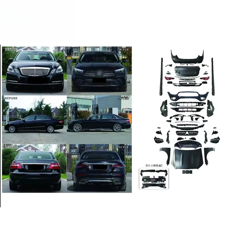 Factory Body Kits for E-class W212 Upgraded to W213 Sport Front Rear Car Bumper Fender Grille W213 Auto Tuning Parts