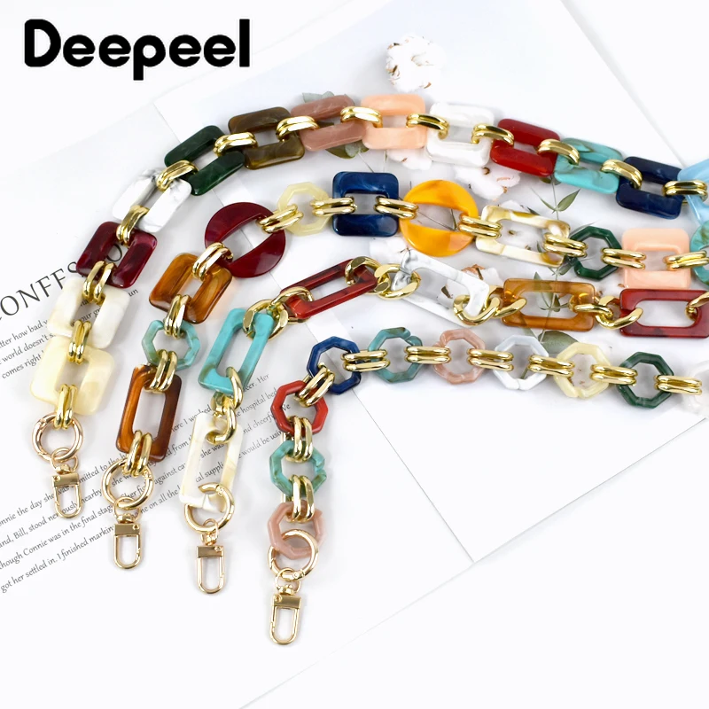 1Pc Deepeel 60cm Fashion Acrylic Bags Chain Women\'s Bag Shoulder Straps Crossbody Replacement Handle Handbag Parts Accessories