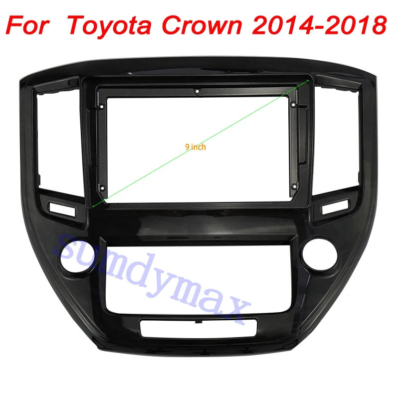 

Автомобильная стереорамка Android для Toyota Crown 2014-2018, автомобильная магнитола, облицовка, рамка, подходит для 2Din 20 дюймов, головное устройство для приборной панели