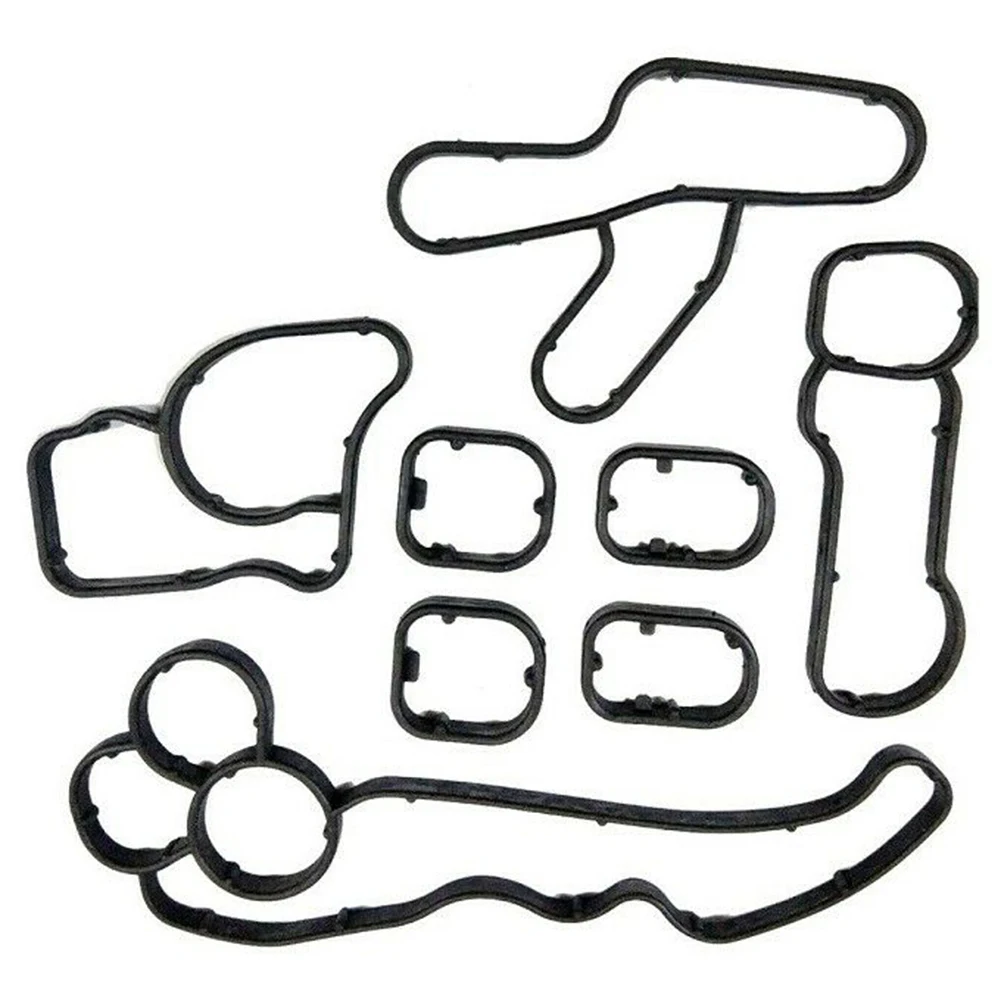 

Housing Gasket Black Replacement Seal Pack 11428580680 Accessories Oil Cooler Plastic For BMW N47 N57 Brand New