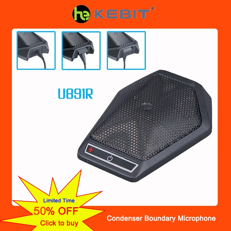 

U891R High Quality XLR Boundary Microphone For Conference