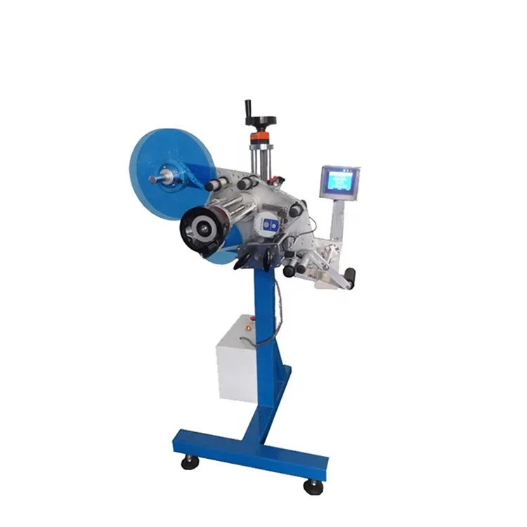 automatic flat surface sticker labeling machine head applicator for square bottle