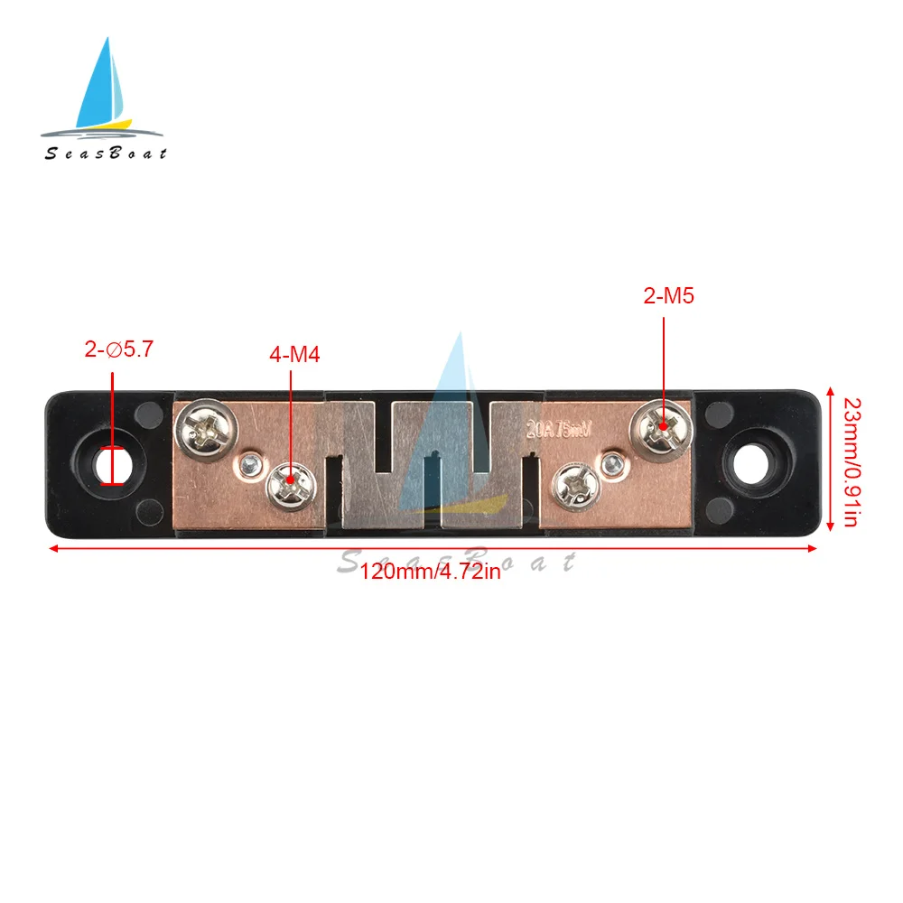 External Shunt 10A 20A 30A 50A 75mV Current Meter Shunt Resistor Spilter for DC Digital Voltmeter Ammeter Volt New Type Of Shunt