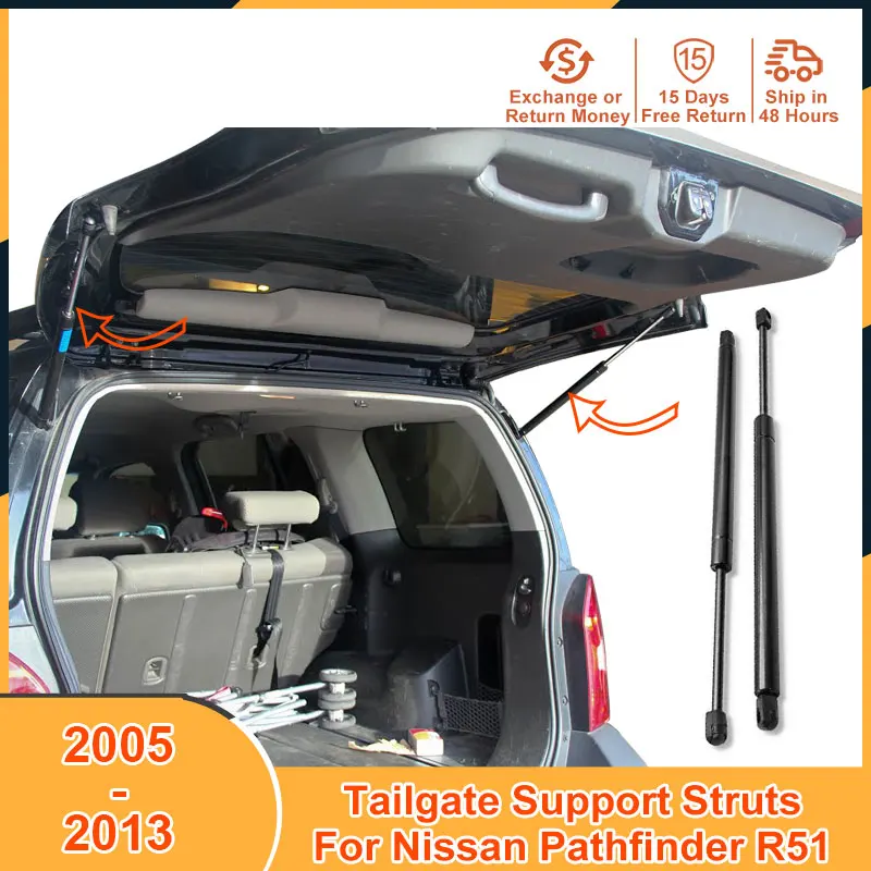 2005-2013 Tailgate Lift Support For Nissan Pathfinder R51 2006 2008 2009 2010 2011 2013 Accessories Rear Window Glass Strut Bars