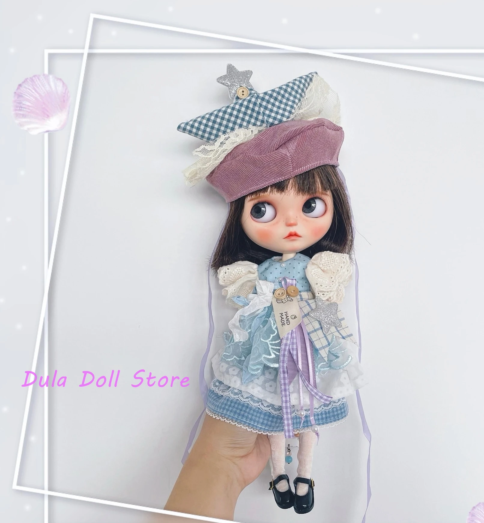 Dula Doll Clothes Dress Blue sea skirt Blythe ob24 ob22 Azone Licca ICY JerryB 1/6 Bjd Doll Accessories