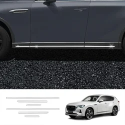 For Mazda CX-60 CX60 CX 60 2022 2023 2024 Steel Side Door Body anti Molding Line Cover stickers Strips  Protector Accessories