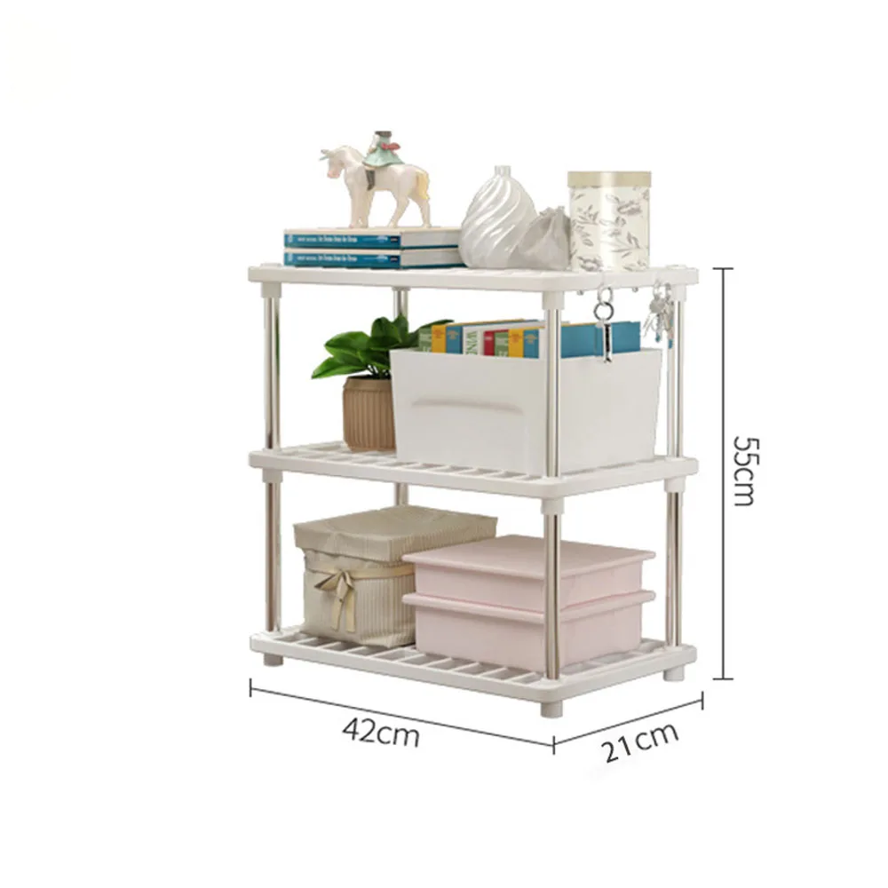 Multi functional storage rack,bathroom living room organizer, plastic floor standing storage rack Bedroom storage