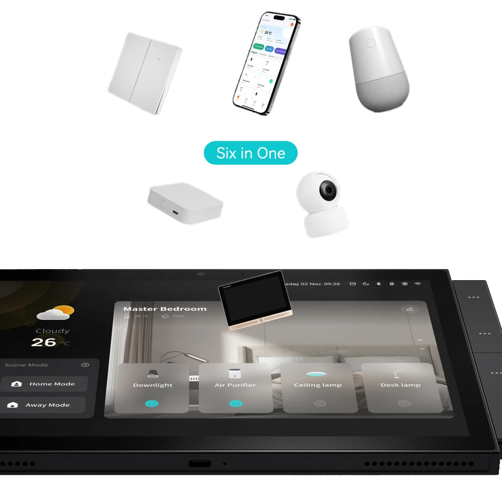New 10.1 Inch Smart Control Panel Zigbee Gateway Scene Control Panel with Building Intercom System Multi-Language