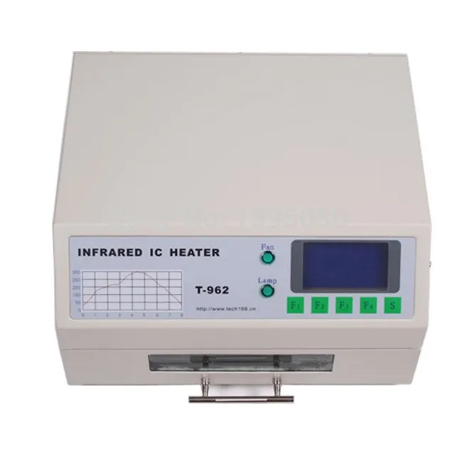 T962 Reflow Oven Infrared IC Heater rework Preheating station 800w 180*235mm T962 for BGA SMD SMT Rework Reflow Oven Equipment