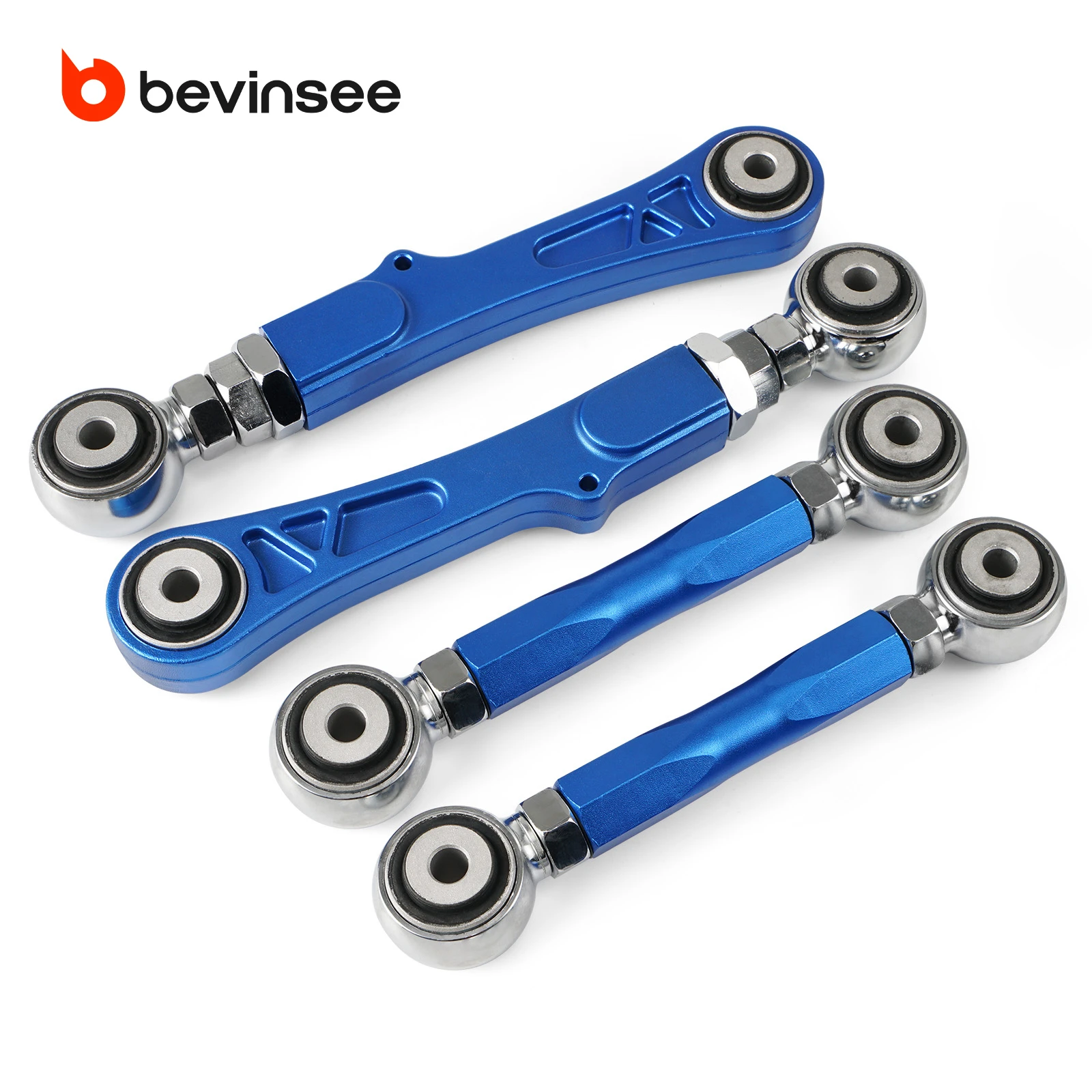 BEVINSEE Adjustable Rear Camber Control & Toe Arm For Tesla Model S 2012-2019, for Tesla Model X 2015-2019