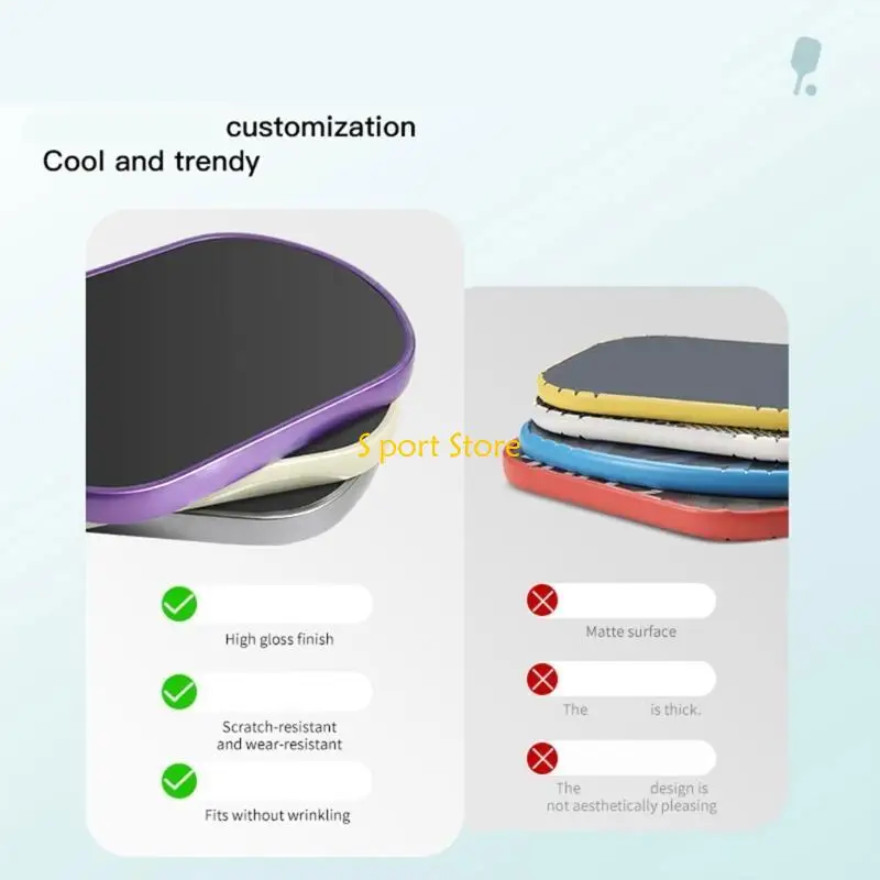 

U2JB Pickleballs Paddles Guard Impacts Resistance Hassle Frees Mounting Easy Install