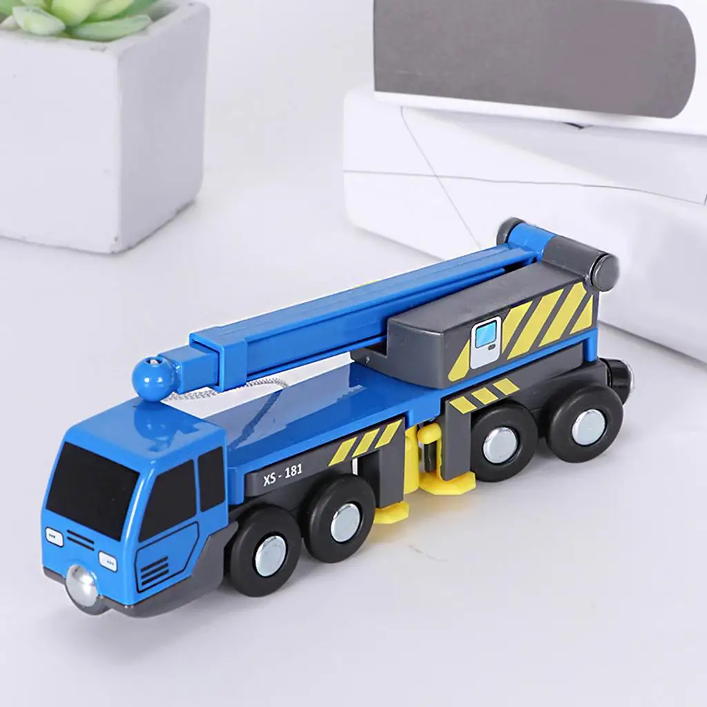 Plastic Micro Crane Truck Toy Movable Parts Vehicles Children Party Favors