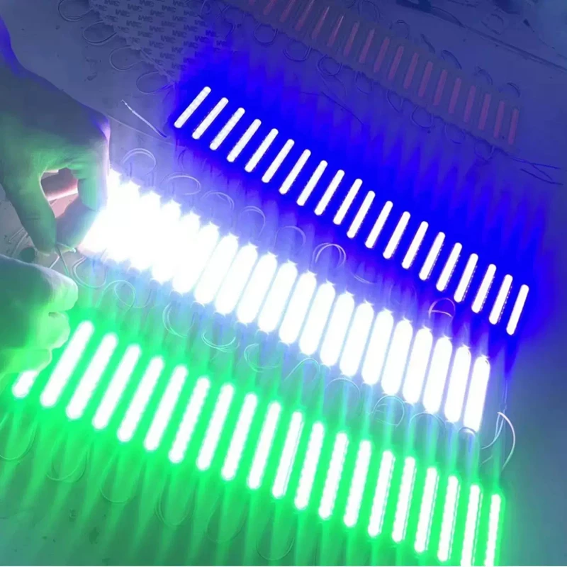 100pcs DC 12v 2w COB LED Module Light Injection Module Len Car Truck Module String For LED Sign Backlight Advertise Light