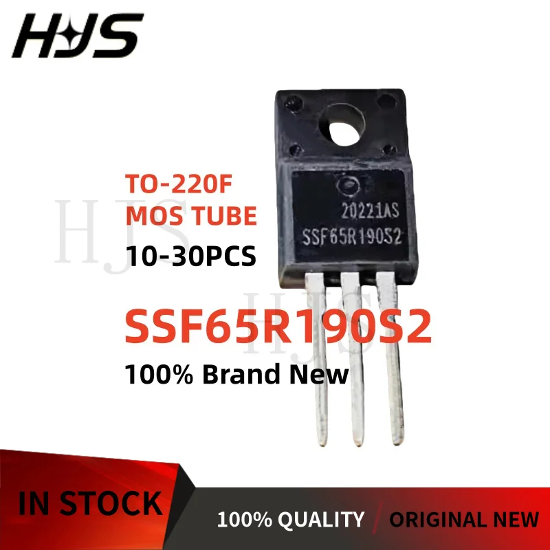 10~30PCS Original SSF65R190S2 SSF 65R190S2 TO-220F N-channel MOSFET Field effect tube Brand New In Stock