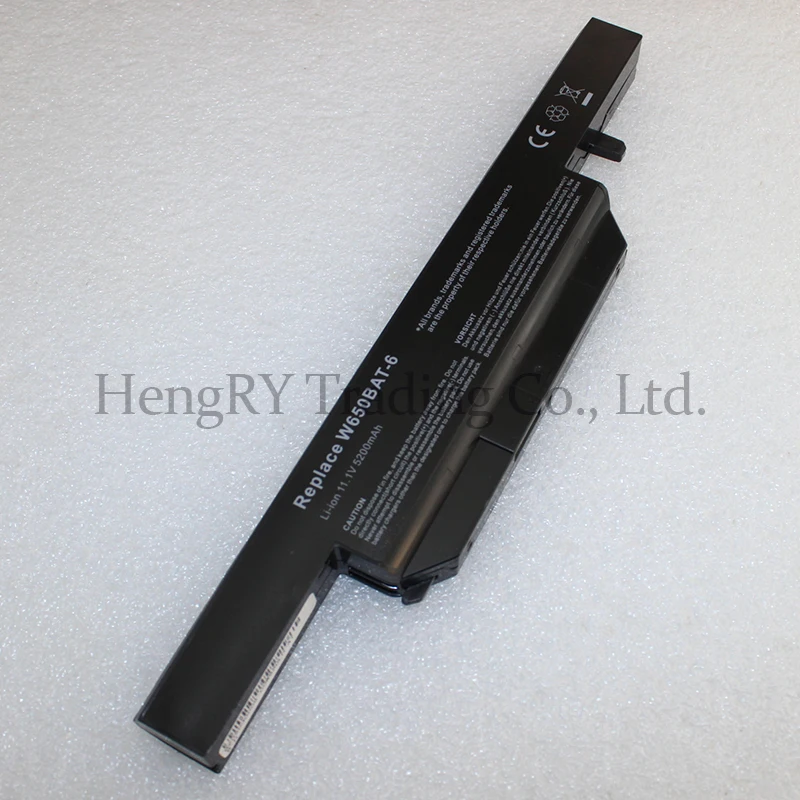 CPMANC Laptop battery for Clevo W650BAT-6 6-87-W650-4E42 K590C-I3 K610C-I5 K570N-I3 K710C-I7 G150SG G150S K650D K750D K4 K5 P4