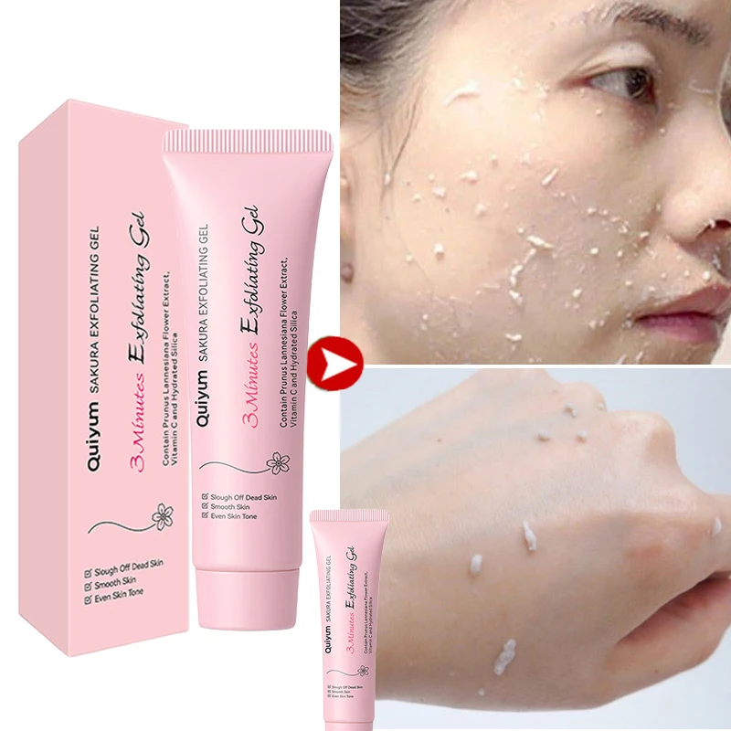 

Sakura Face Exfoliating Cleanser Gel Tighten Pores Reduce Dullness Soften Skin Lightening Cream For Black Skin Moisturizer 30g