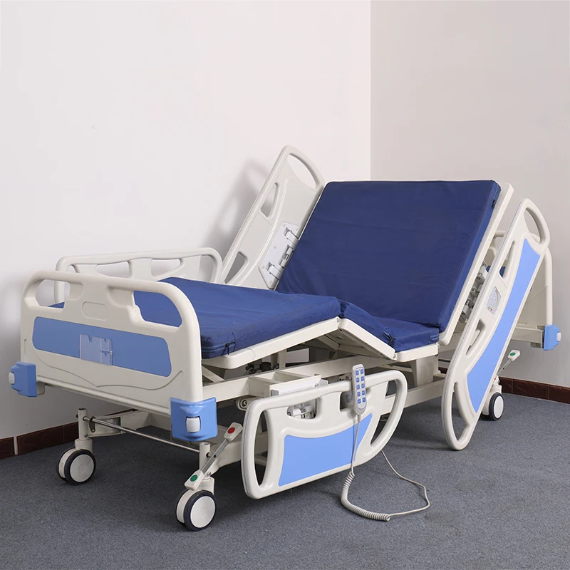 Factory direct sales electric with mattress hospital folding bed 5 function hospital bed