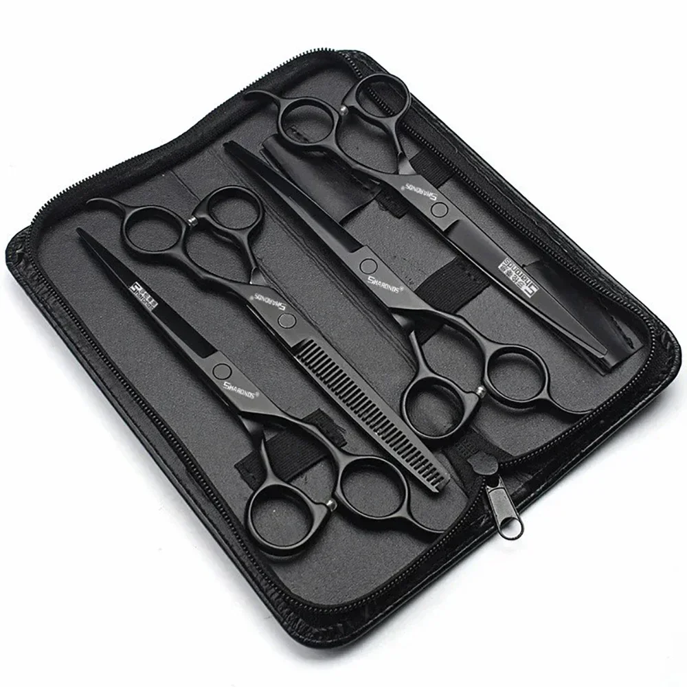 Pet Beauty Scissors for Dogs, Teddy's Hair Cutting and Grooming, Special Hair Cutting and Curling Scissors, A Set of 7 in