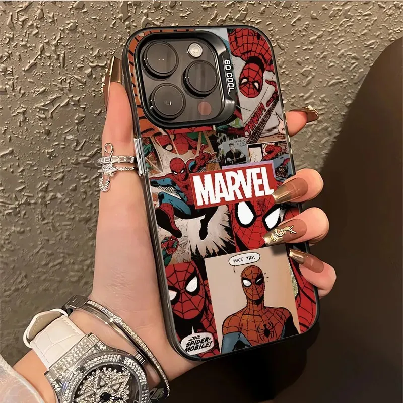 Marvel Spider Man Nice Spoof Super Cool Phone Case For iPhone 16 15 14 13 12 11 mini Pro Max X XR XSMAX 8 Plus Anti Fall Matte