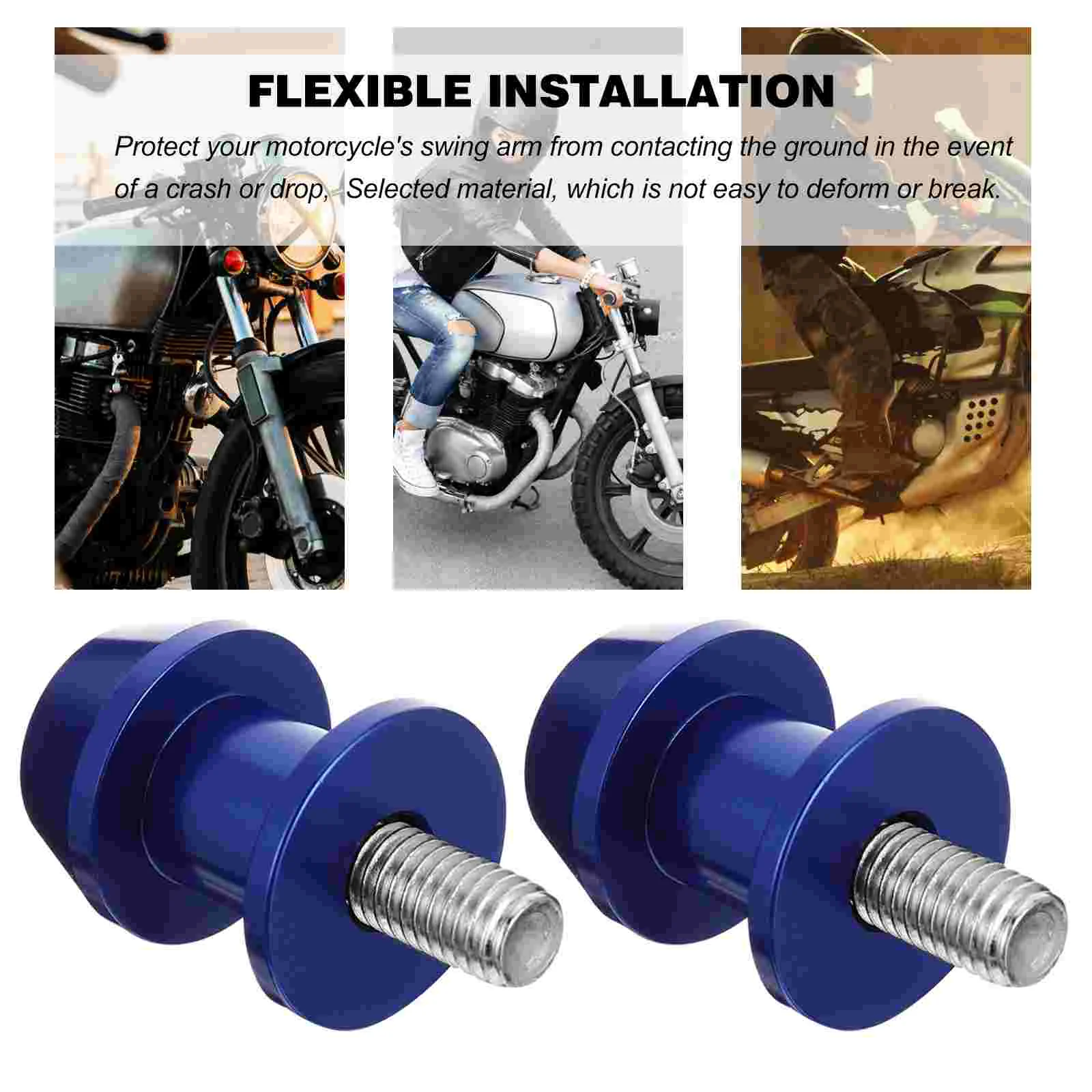 Motorcycle Accessories 8MM Rear Lift Screws Stand Swing Arm CNC Ring Car Aluminum