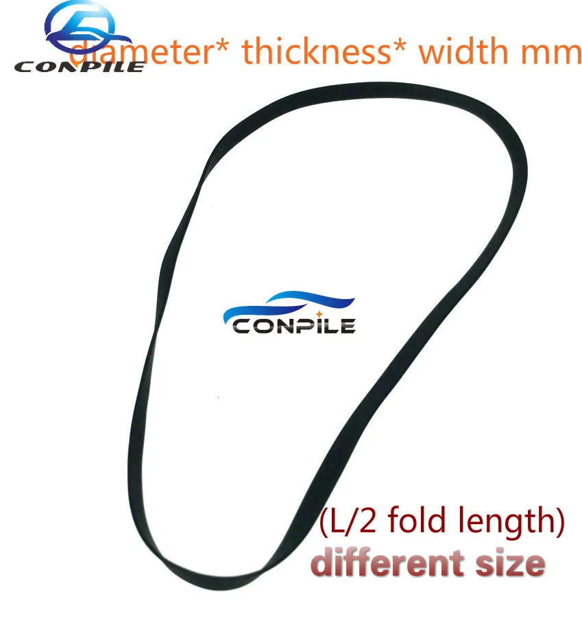 0.6mm thickness 4/4.5/5mm width transmission rubber drive belt for walkman repeater cassette deck counter audio tape recorder