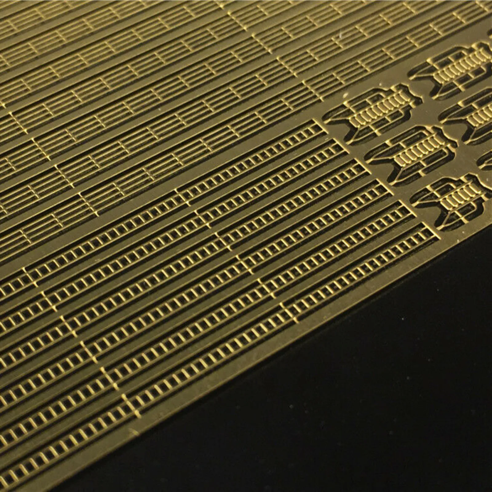 النحاس نموذج درابزين سلم درابزين أجزاء معدنية محفورة ل 1/700 مقياس نموذج باخرة ل CYPE005 صورة محفورة PE بناء هواية DIY بها بنفسك