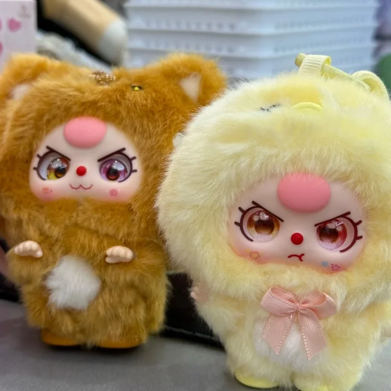 정품 베이비 쓰리 미니 허그 블라인드 박스 시리즈 플러시 서프라이즈 귀여운 블라인드 박스 귀여운 수집용 피규어 장난감 미스터리 선물 장난감