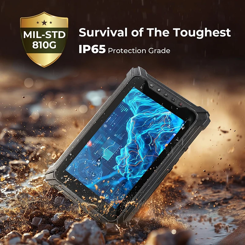 Windows 11 Pro Rugged Tablet 8GB+128GB Industrial Tablets Intel N5100 700nit 8 inch Work Tablet 4G LTE Business Construction