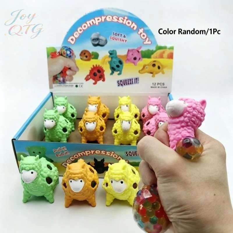 New Alpaca Model Grape Balls Stress Relief Hand Ball Sensory Fun Squeeze Decompression Toy Squeezing Ball Home Decorations