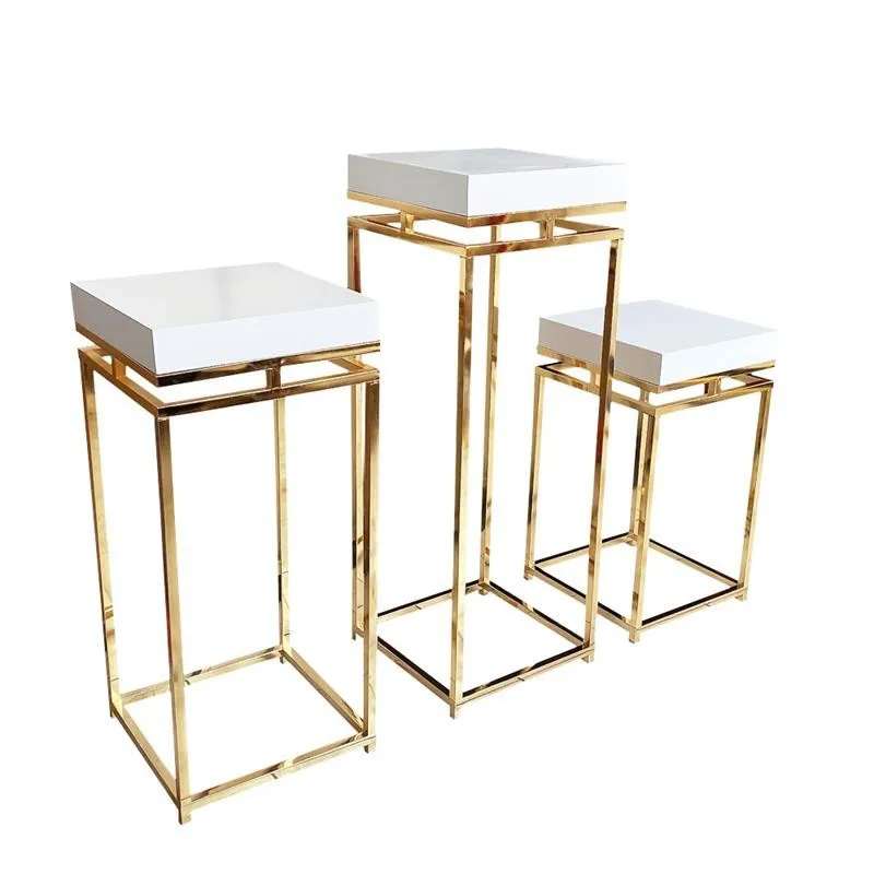 

Factory Supply Wedding Cake Table Electroplating Gold Wrought Iron Geometric Rack Birthday Dessert Table Arrangement Amazon Hot