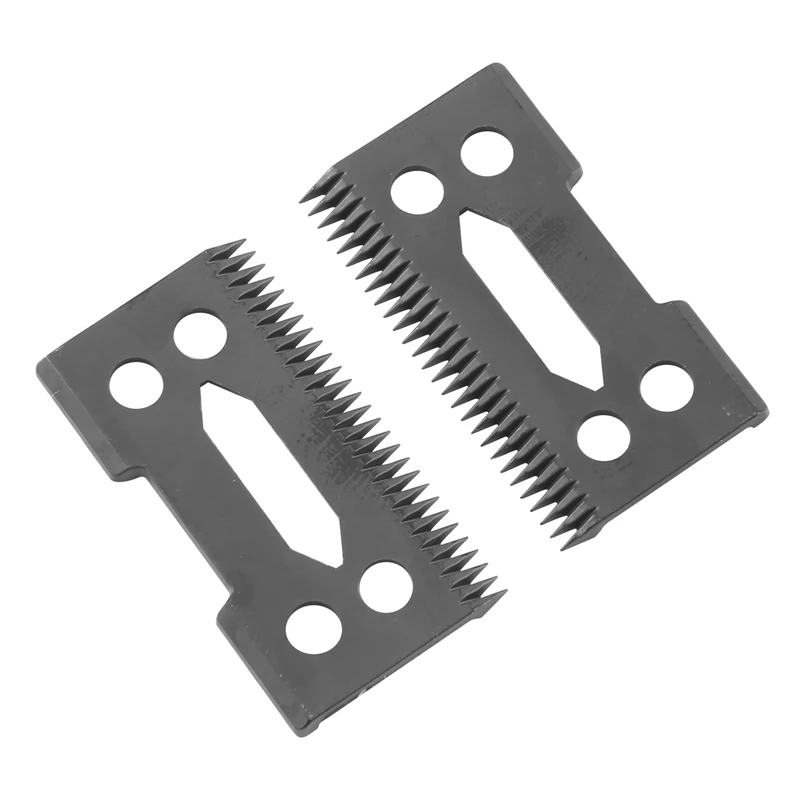 2 Pcs Ceramic Blade Ceramic Replacement Cutter ,28 Teeth Ceramic Clipper Blade Replacement Cutter 2-Hole Clipper,Black