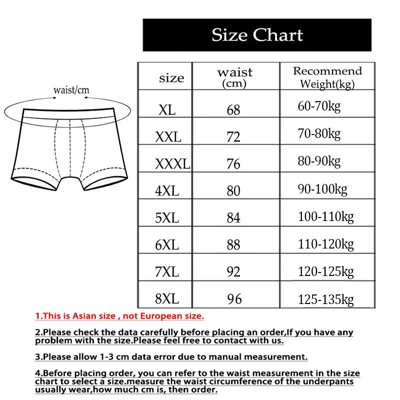 5Pcs 8XL-XL Modal Plus Size Oversize Mens Underwear Brief Mens Briefs Men Shorts Underwear Men Underwear Comfort Male Underwear