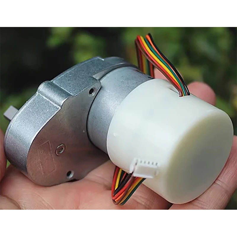 DC12V 65rpm High torque 7-shaped 528 reduction motor with AB encoder