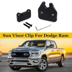 Front Car Black Sun Visor Clips For Dodge Ram 1500 Truck 2019 2020 2021 2022