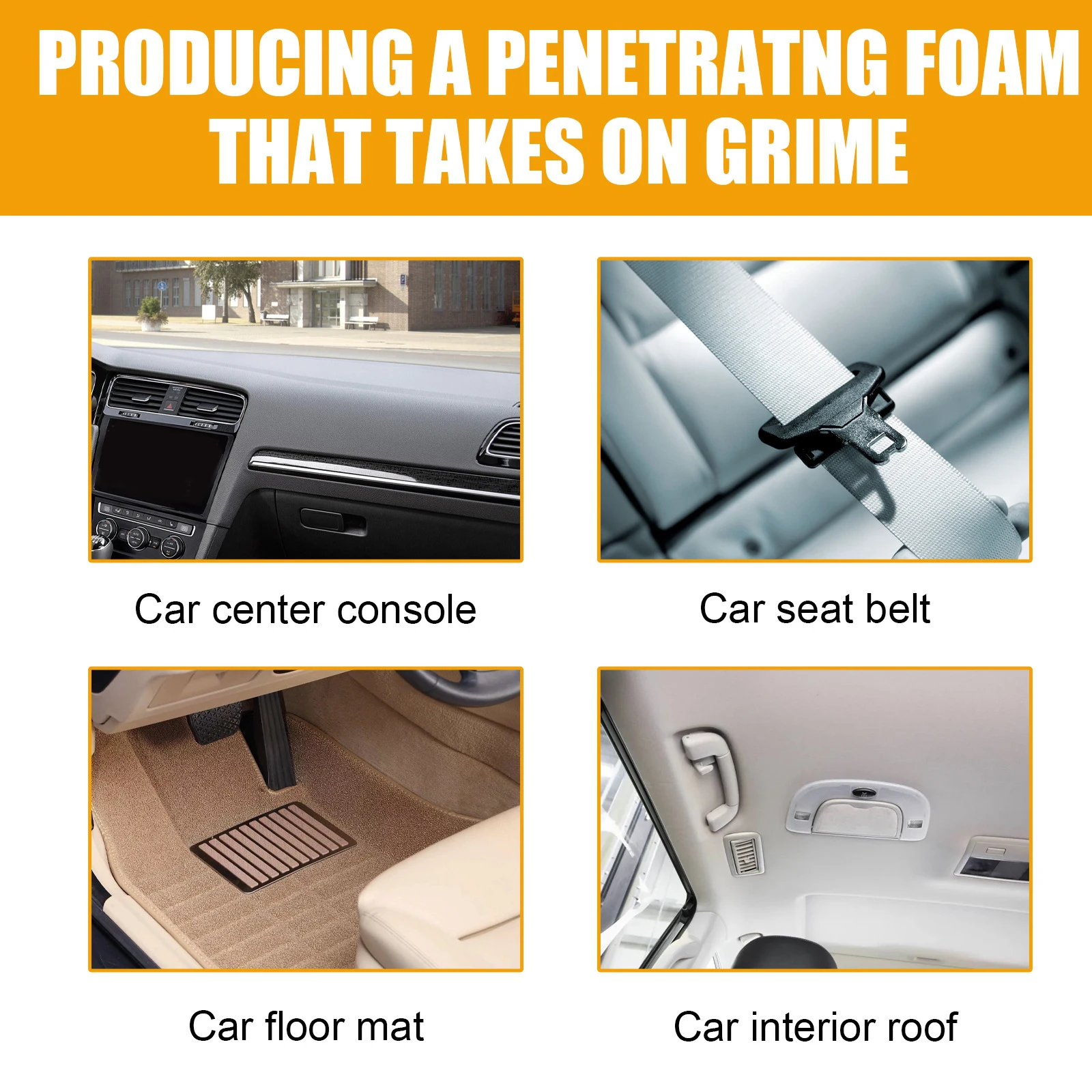 120/250ml Car Interior Cleaning Foam Multi-purpose Foam Cleaner Anti-aging Cleaning Automoive Cleaner Home Cleaning Foam Spray