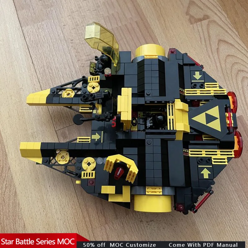 

814 шт. Star Fighting Blacktron Falcon-10355 Альтернативная сборка MOC Настроить модульный строительный блок DIY Мальчик Сборка игрушки в подарок