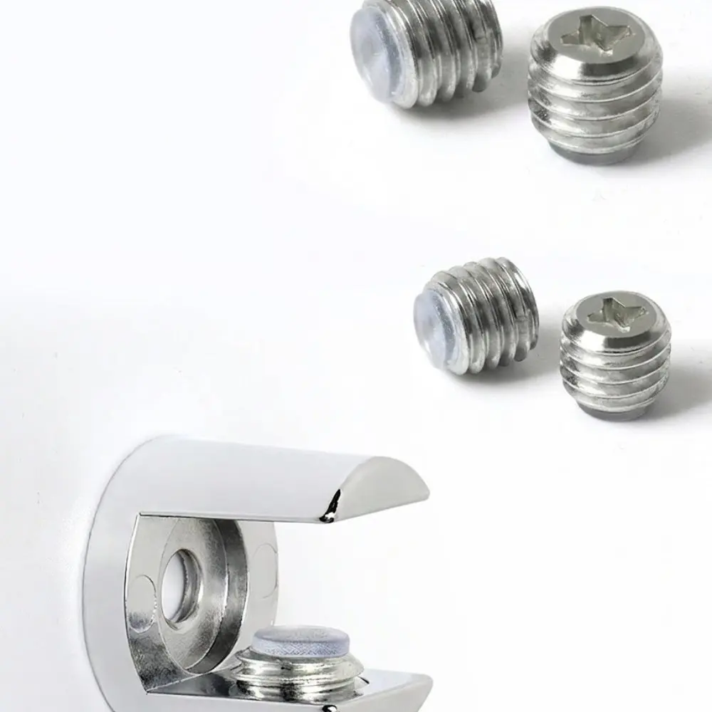 Zinc Alloy Glass Clip Support For Cabinet Shelf Display Showcase Furniture Hardware Stable Fixed Mounting Bracket