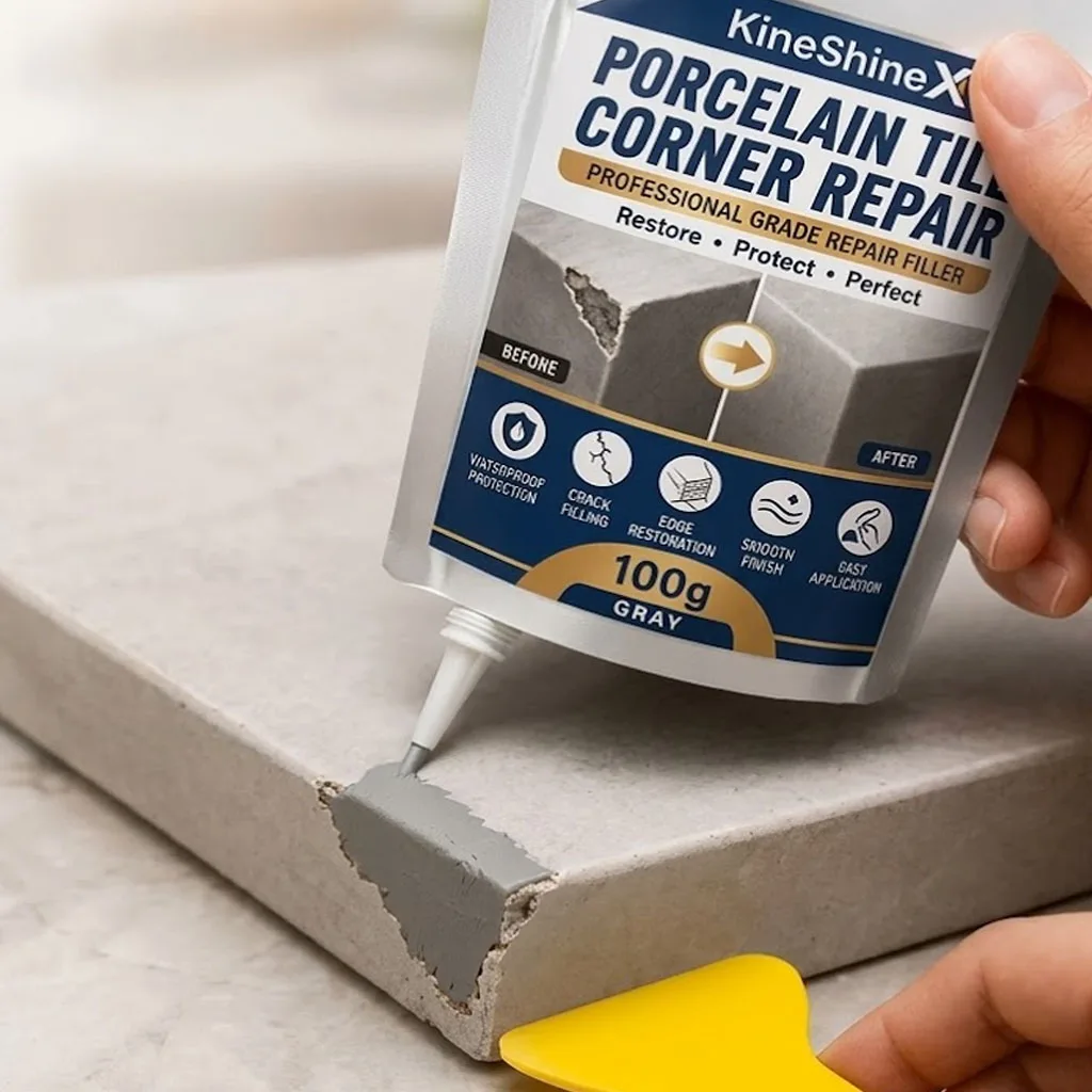 Tile and Ceramic Glaze Repair Paste for Filling Cracks, Sealing Repairing Porcelain Ceramic Enamel and Marble Surfaces