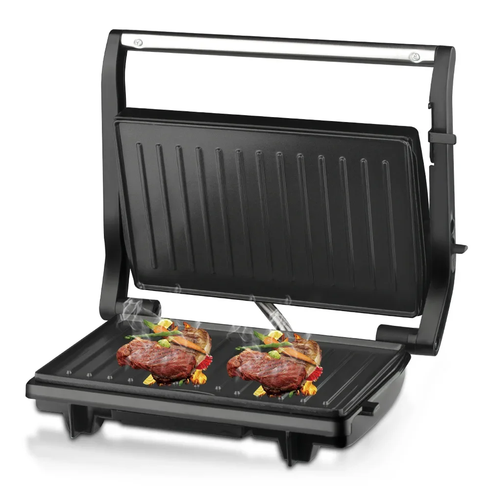 220v steak Panini machine Breakfast Roast sausage machine Hamburger Toasted sandwich toaster тостер для хлеба 전기슬라이서