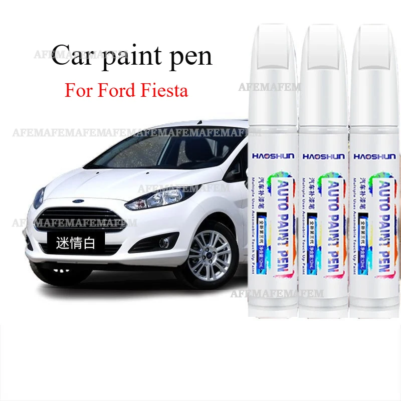 For Ford Fiesta Paint Pen Fascination White Original Car Paint Auto Supplies Shining Yellow Special Scratch Repair Artifact