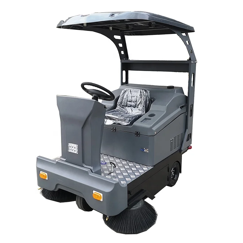 High Efficiency Ride On Floor Sweepers  Dust Cleaning Equipment  Airport Driving Floor Sweeper Machine