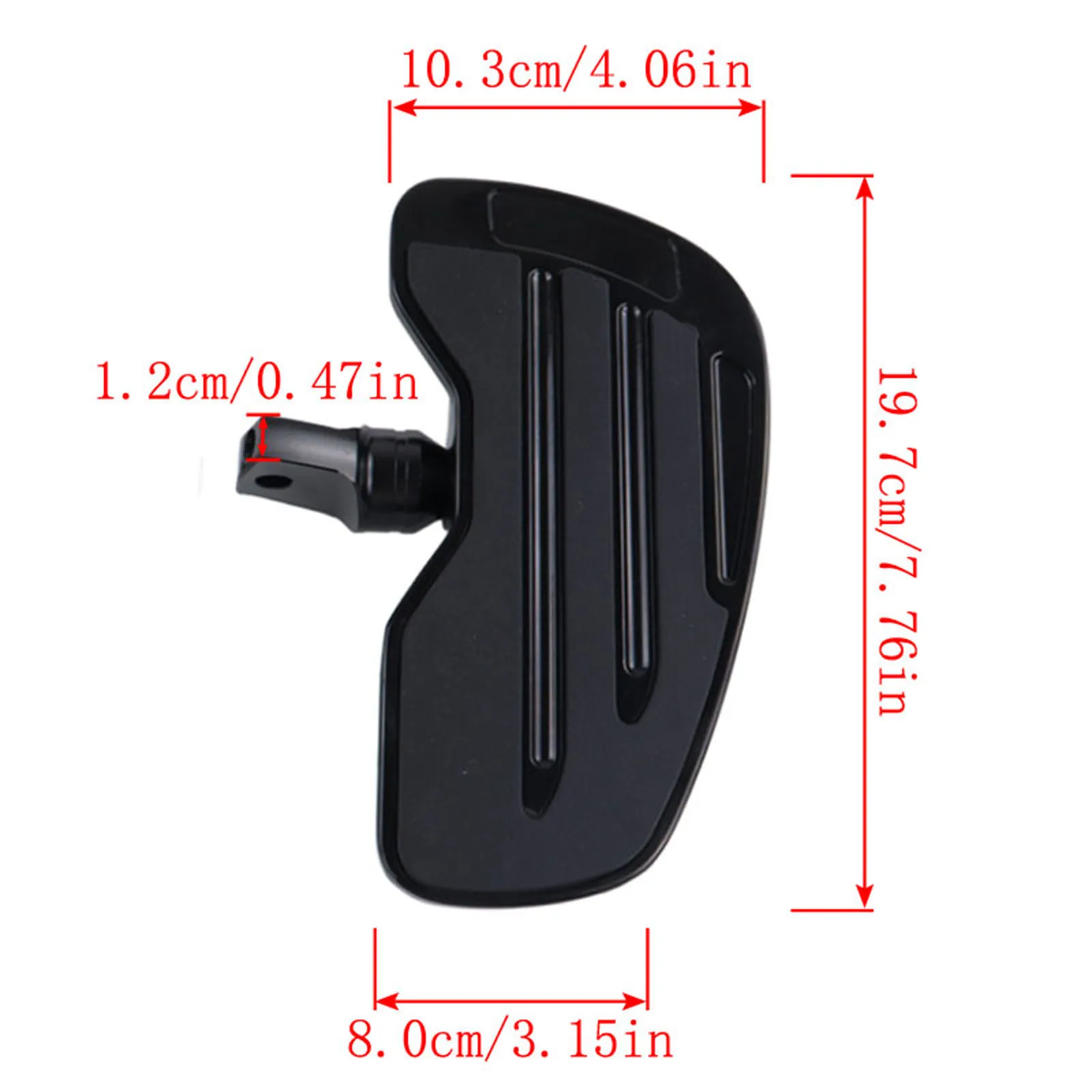 يصلح لسيارات BMW R 18 B R18B 100 سنة كلاسيكية R18 Transcontinental Driver Footboard Rider Floorboard Front Footpeg مسند قدم واسع #4