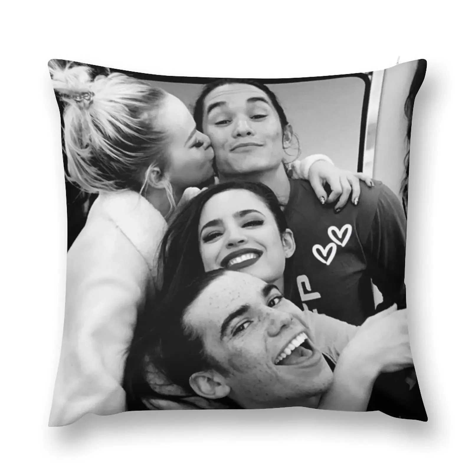 

Core Four (Descendants 3 Fanmade Merch) Throw Pillow anime girl Couch Pillows pillow