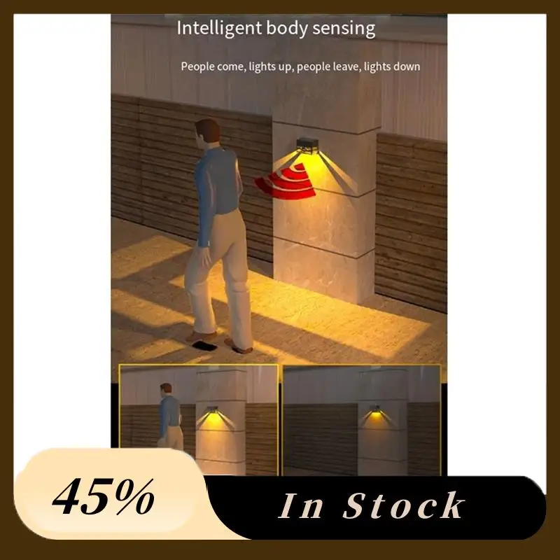 

Новые солнечные настенные светильники, уличные светильники для забора, светодиодные водонепроницаемые солнечные лестничные светильники, наружные фонари для патио