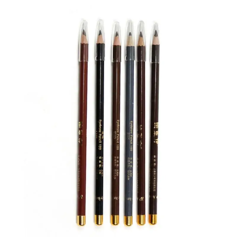 1 Pcs Fashion Classic Eyebrow Pencil Easy To Color Waterproof Sweatproof Wooden Eyebrow Pen Enhancer Eye Makeup Tools TSLM1