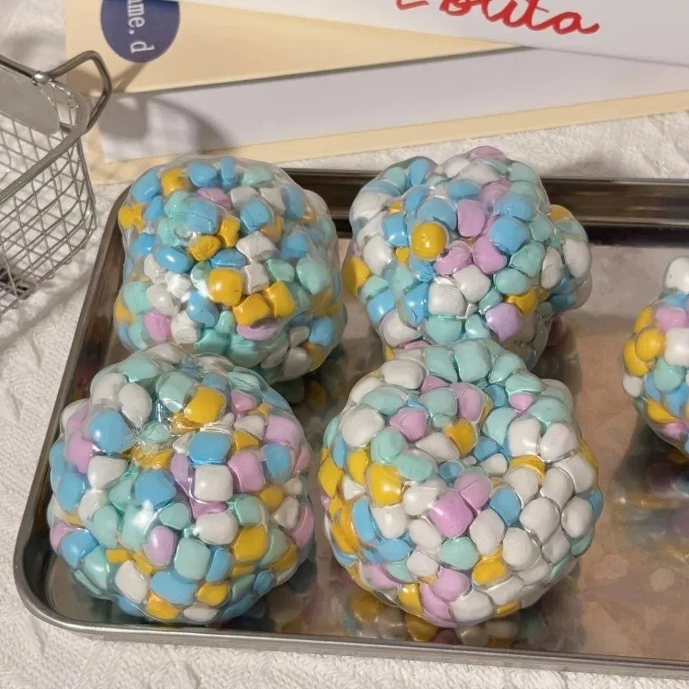 Portable Anti-Anxiety Squishy Stress Ball Slow-Rebound Focus Enhancement Squeeze Balls Handmade Balls