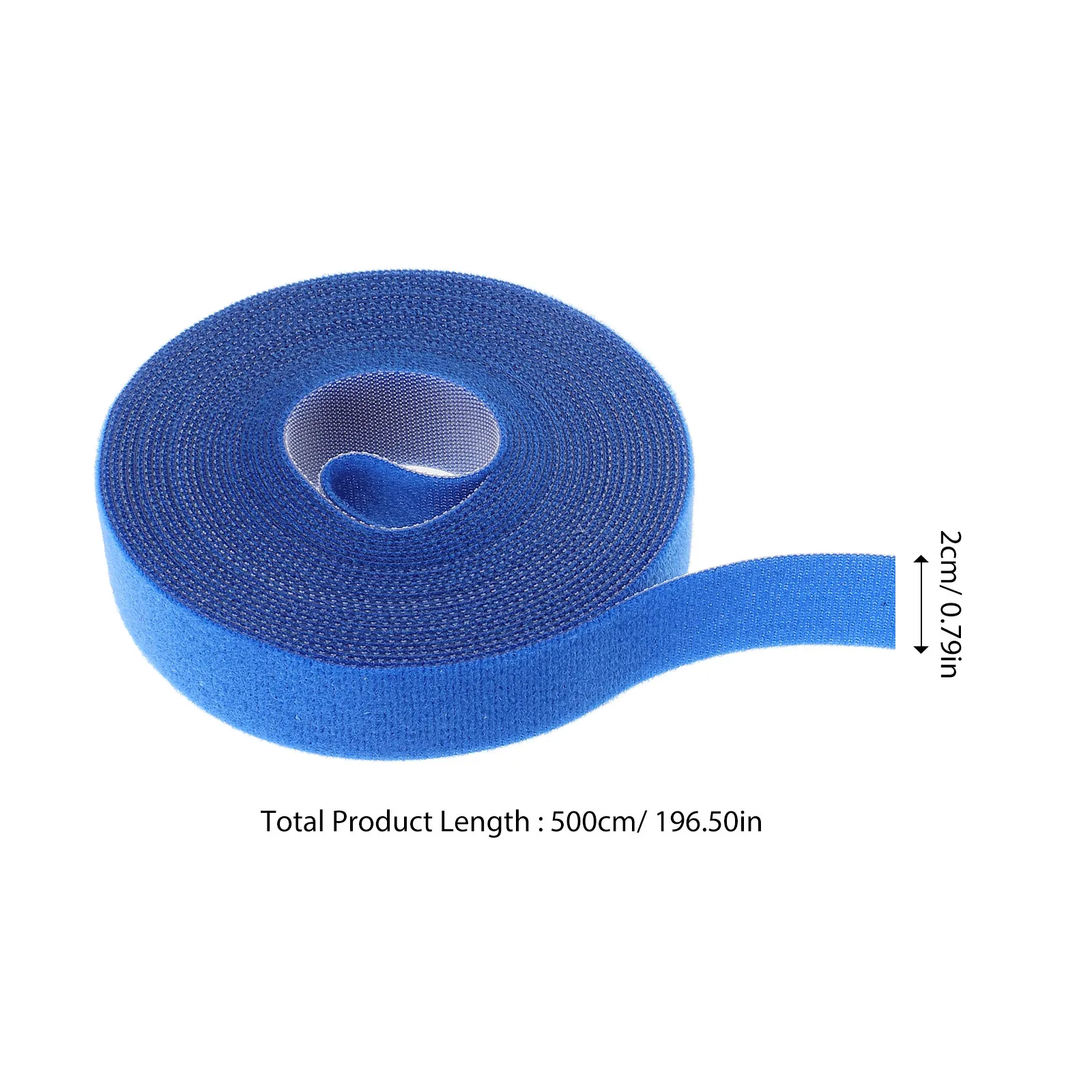1 Roll Hook and Loop Cable Ties Polyester Reusable Fastening Straps for Wire Management Cord Organization and Cable Bundling