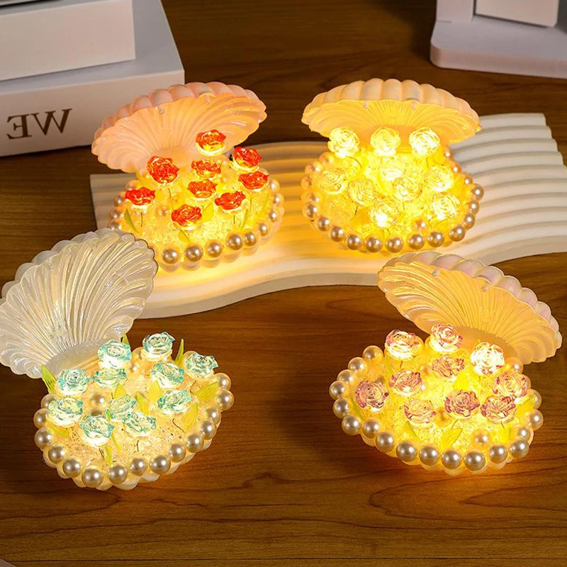 Diy lua lâmpada rosa borboleta luz noturna lâmpada de mesa decoração presente de aniversário