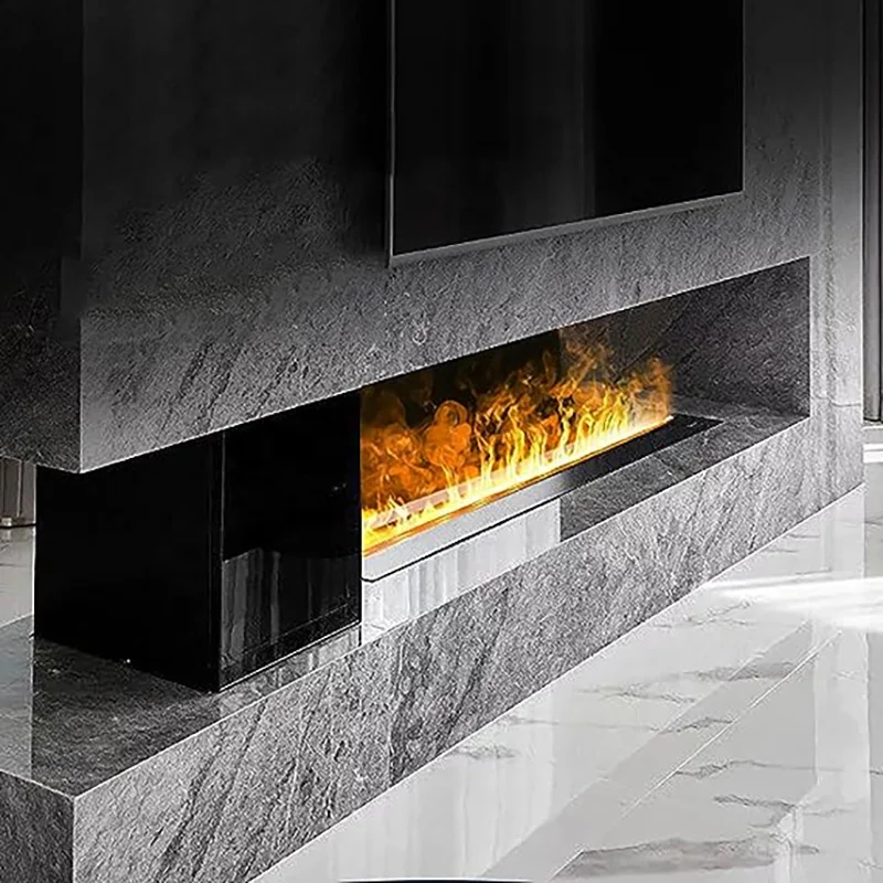 

FireplaceHome 3d 3d Water Steam FireplacEuropean Decoration Embedded Electronic Simulation Flame TV Cabinet Humidifier Automatic