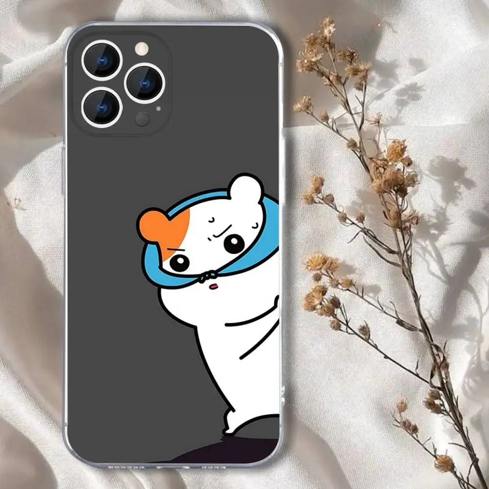 Jolie coque de téléphone o-ruchuban Ebichu pour iPhone 16,15,14,13,12,11 Pro,Max,Plus,X,XS,XR,SE,Mini Silicone Transparent souple